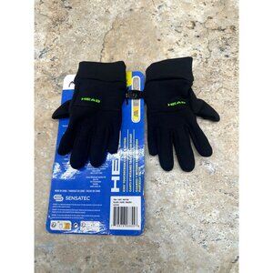 HEAD Kids Touchscreen Gloves Black Size S 4–6 Sensatec Warm Winter New